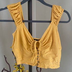 Forever 21 yellow tank top